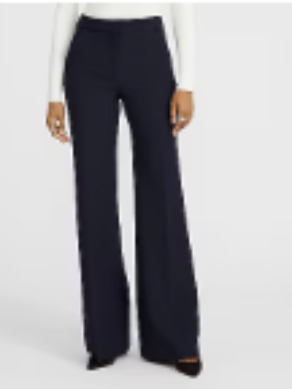 EXPRESS Editor High Waisted Flare Trouser – Navy Blue – 16 Short (NWT)